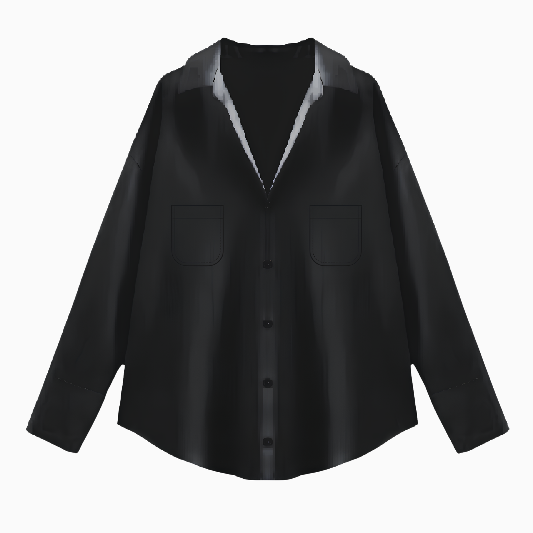 Smooth Dress Shirt with Pocket.