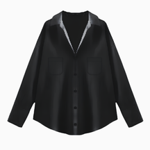 Smooth Dress Shirt with Pocket.