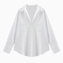 Smooth Dress Shirt with Pocket.